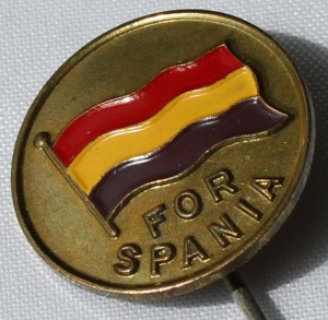 Spania pin 1935 forløper til Norsk Folkehjelp merker