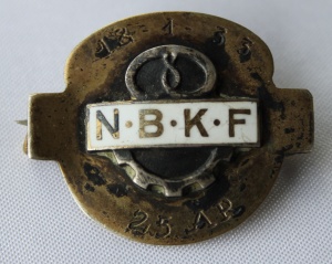 25 års merke fra Norsk Baker og Konditorforbund etab 1893 gikk inn i NNN i 1963