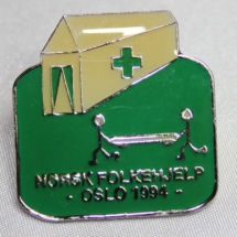 Norsk Folkehjelp Oslo Norway cup pin 1994