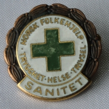 Norsk Folkehjelp merker Historisk 10 år sanitet (fra 70-80 tallet)