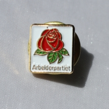 Arbeiderpartiet Mini jakke pin fra 80 og 90 tallet