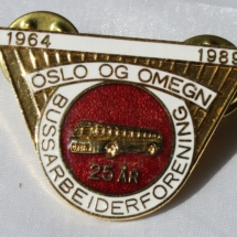 Oslo og Omegn bussarbeiderforening 25 år 1989