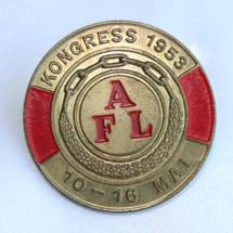 Arbeidernes faglige landsorganisasjon (nå LO) Kongressmerke 1953