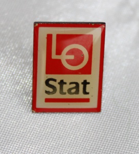Kartell pin LO Stat etablert 1996 (merke ligger i samlingen til  Ralf Stahlke)