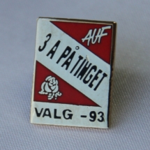 Valgkamp pin fra Nord Trøndelag AP fra 1993