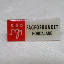 Fagforbundet medlems pin fra Hordaland (gitt av Gerd Kristiansen)