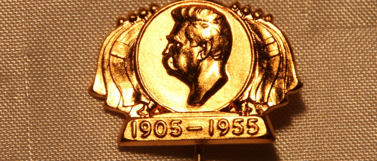 Felles svensk/norsk Nålemerke fra for å feire 50 år siden unionsoppløsningen i 1905