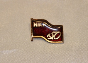 Norges kommunistiske Parti  NKP (Jubileums merke 50 år)