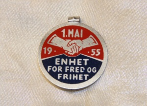 1 mai 1955 NKP (merke ligger i J.O. Havdal sin samling)