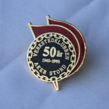 Jubileums pin 50 år Verkstedklubben Aker Stord 1945 1995